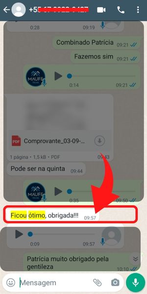 Elogio de cliente
